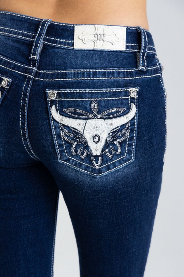 Miss Me Kasey Longhorn Bootcut Jeans #1