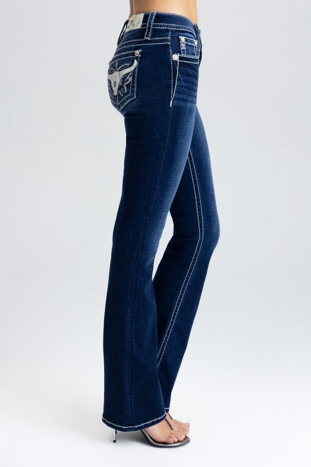 Miss Me Kasey Longhorn Bootcut Jeans #3