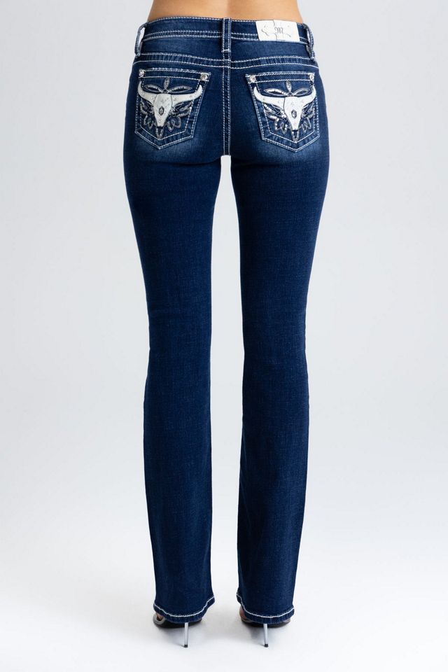 Miss Me Kasey Longhorn Bootcut Jeans #4