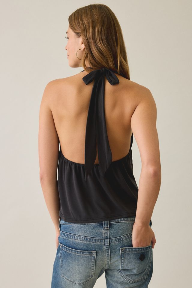 UO Vanessa Studded Plunging V-Neck Halter Top #1