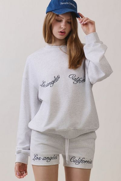 Personal Code Los Angeles French Terry Crewneck Top