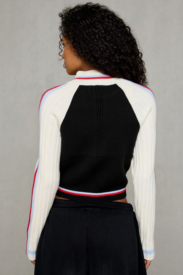Cardigan à col cheminée en tricot côtelé à fermeture éclair Ruby BDG #3