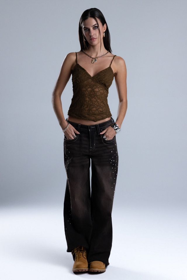 Miss Me Eliana Lace Tank Top #1