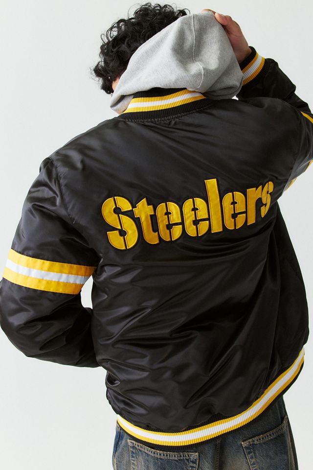 Veste universitaire en satin Courtside avec logo d'équipe NFL de Starter #3