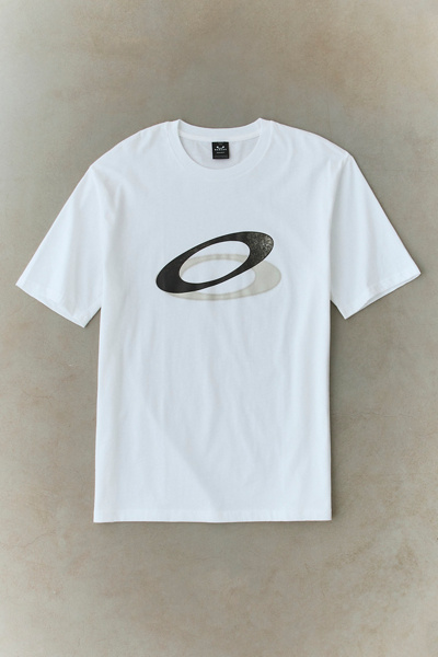 【デッド】00s OLD OAKLEYトライバルロゴ TEE XL 白 タグ付き 111672267_010_b