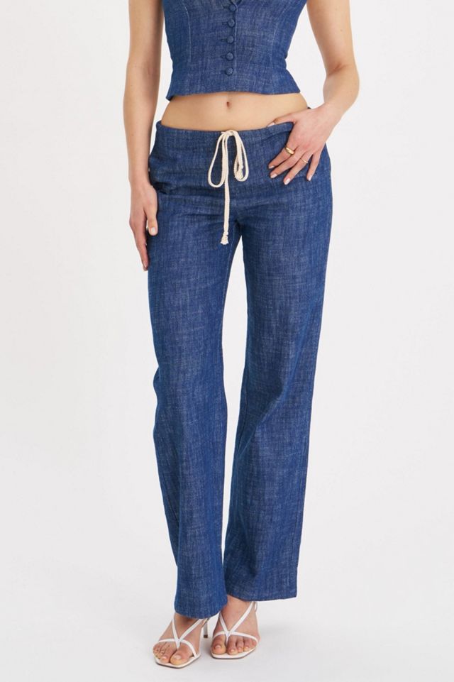 Miss Circle Raffaella Cotton Denim Straight Leg Pants #1