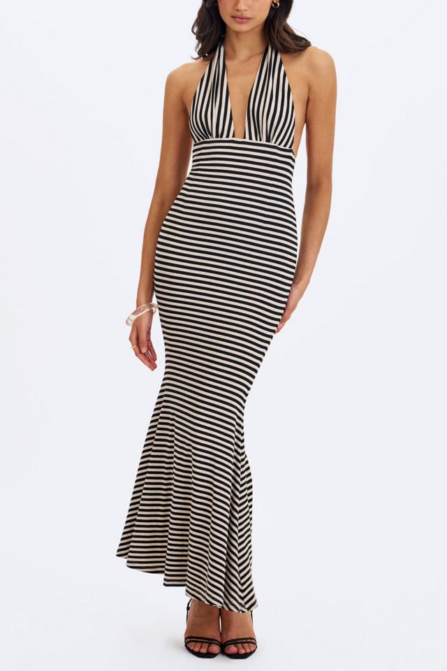 Miss Circle Hannah Lyocell Jersey Striped Mermaid Maxi Dress #2