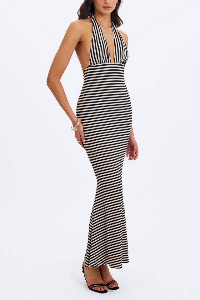 Miss Circle Hannah Lyocell Jersey Striped Mermaid Maxi Dress #3