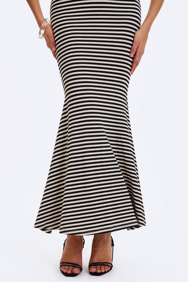 Miss Circle Hannah Lyocell Jersey Striped Mermaid Maxi Dress #4