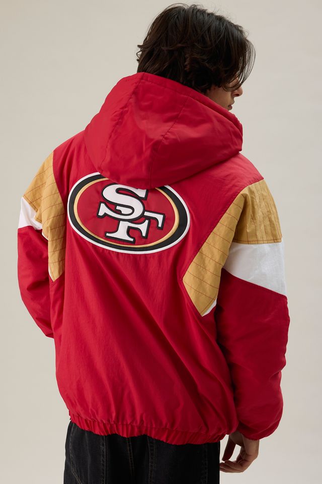 Starter NFL Throwback Quarter Zip Windbreaker Jacket #3