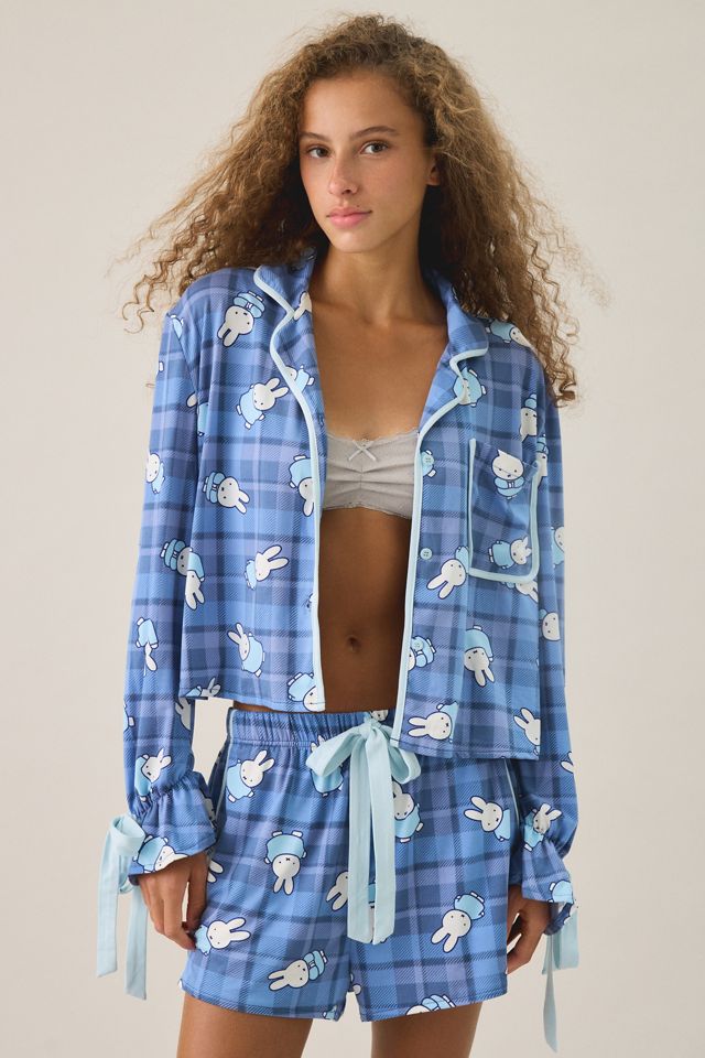 Miffy Bow Detail Plaid 2-Piece PJ Set #2