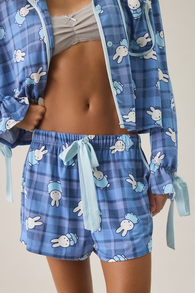 Miffy Bow Detail Plaid 2-Piece PJ Set #3