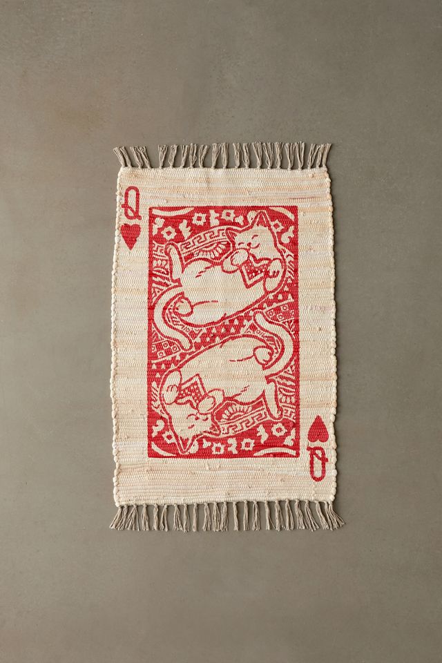 Cat Of Hearts Printed Rug #1