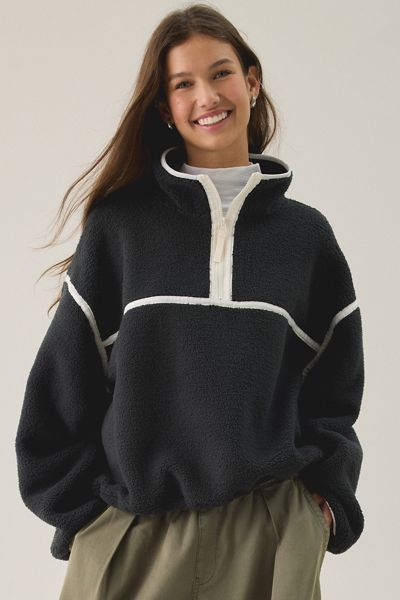 Out From Under Pretty Plush Fleece Quarter Zip Pullover