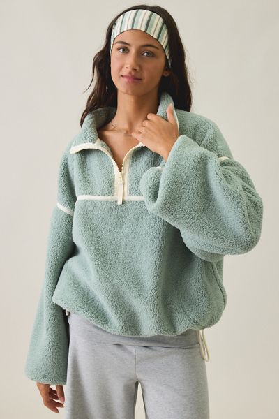 Out From Under Pretty Plush Fleece Quarter Zip Pullover