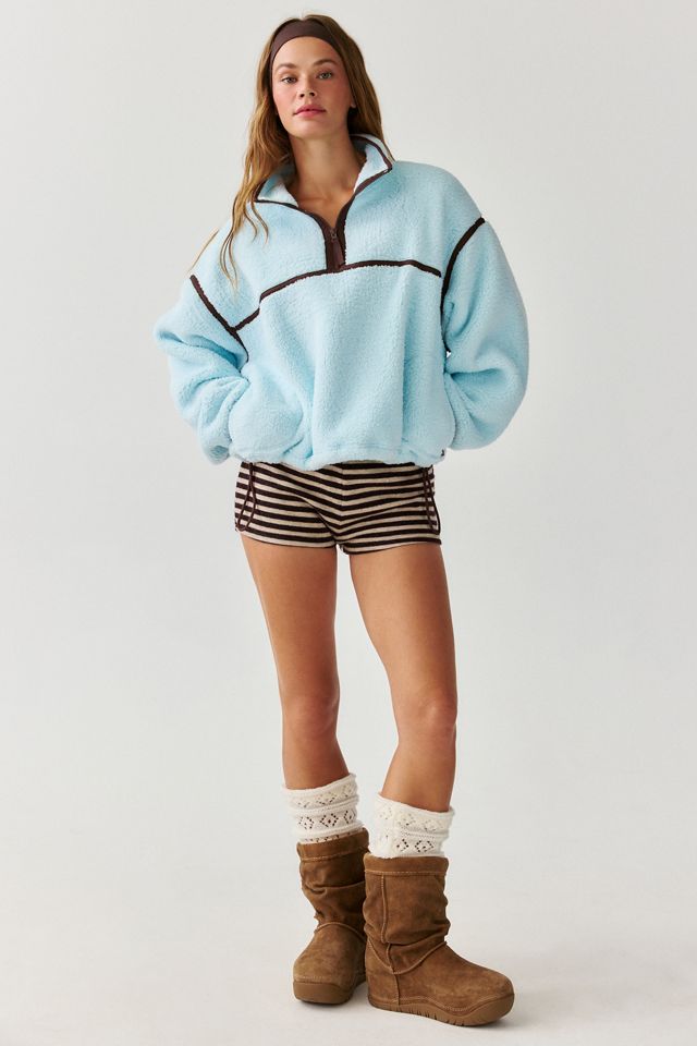 Out From Under Pretty Plush Fleece Quarter Zip Pullover #1