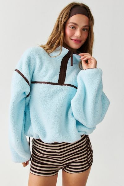 Out From Under Pretty Plush Fleece Quarter Zip Pullover