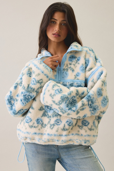 Out From Under Pretty Plush Fleece Quarter Zip Pullover