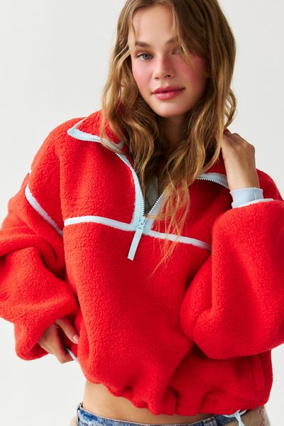 Out From Under Pretty Plush Fleece Quarter Zip Pullover