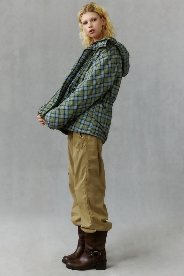 Kimchi Blue Ottilie Check Cinched Windbreaker Jacket #1