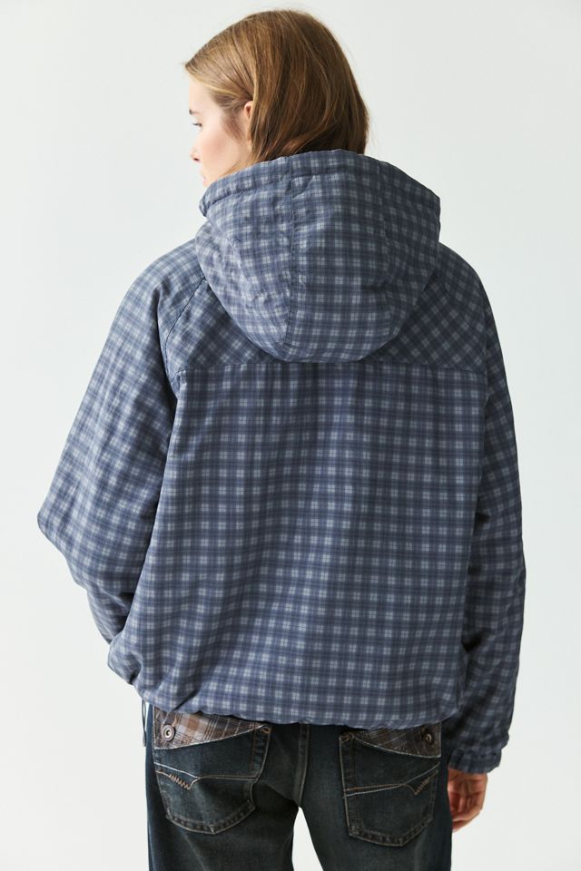iets frans… Codi Check Reversible Funnel Neck Windbreaker Jacket #3