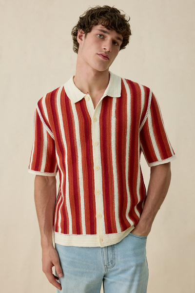 Wax London Porto Short Sleeve Polo Sweater | Urban Outfitters Canada