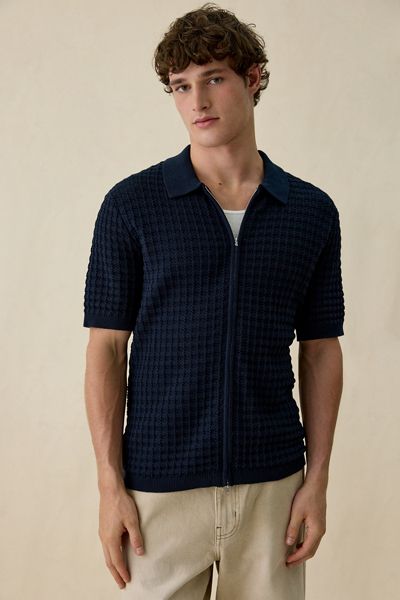 Wax London Goldie Zip Polo Tee