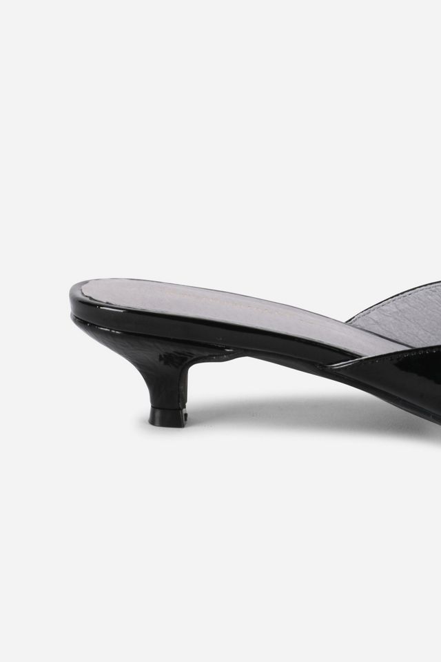 Intentionally Blank Cee Kitten Heel Mule #1
