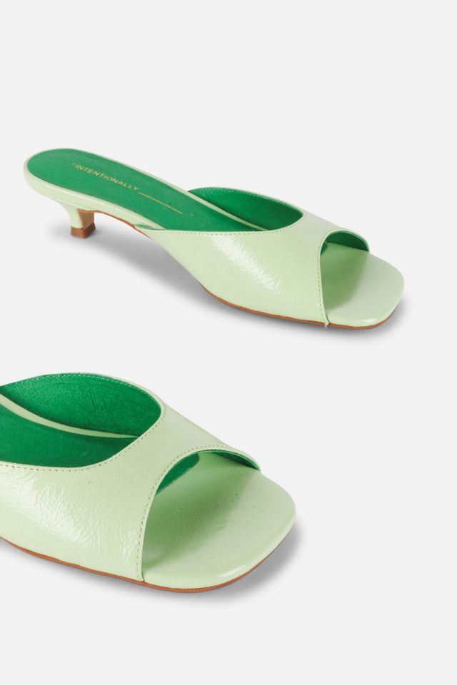 Intentionally Blank Cee Kitten Heel Mule #2