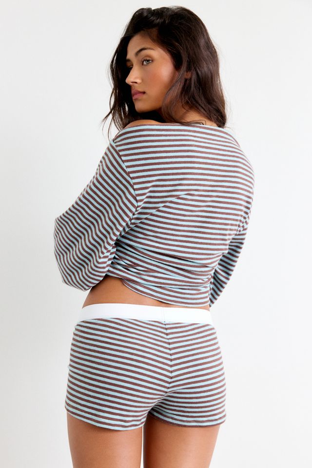 Out From Under All Nighter Striped Sleep Shortie #3