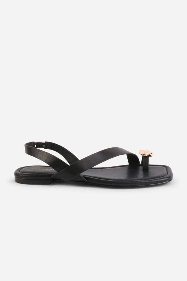 Intentionally Blank Roro Toe Ring Slingback Flat Sandal #1