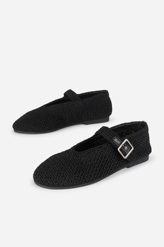 Intentionally Blank Kail Knit Woven Mary Jane Flat #1