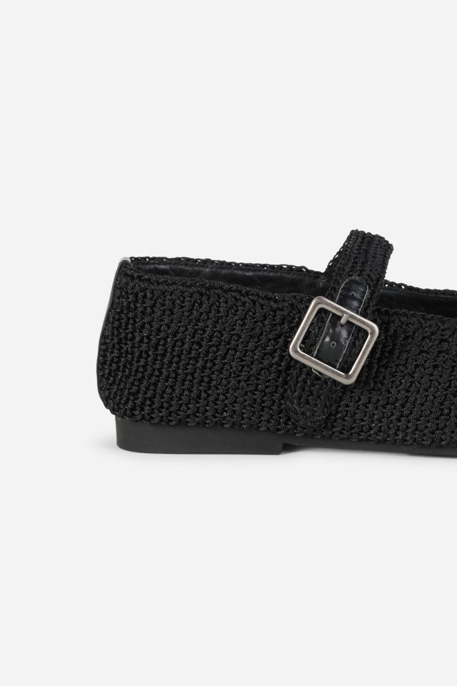Intentionally Blank Kail Knit Woven Mary Jane Flat #3
