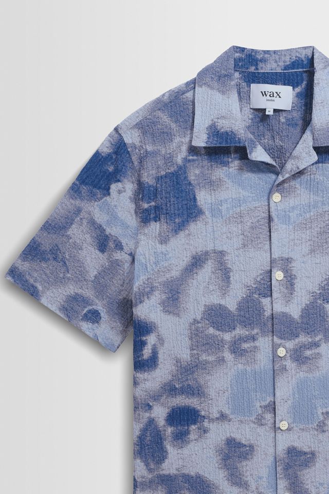 Wax London Didcot Seersucker Doodle Vacation Shirt #3