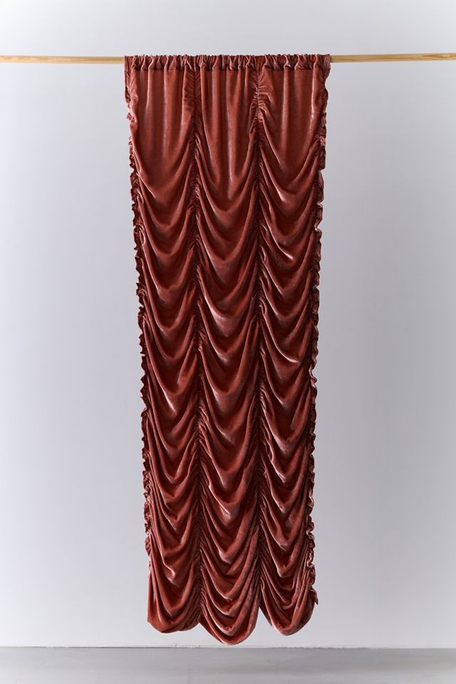 Velvet Ruched Window Panel #1
