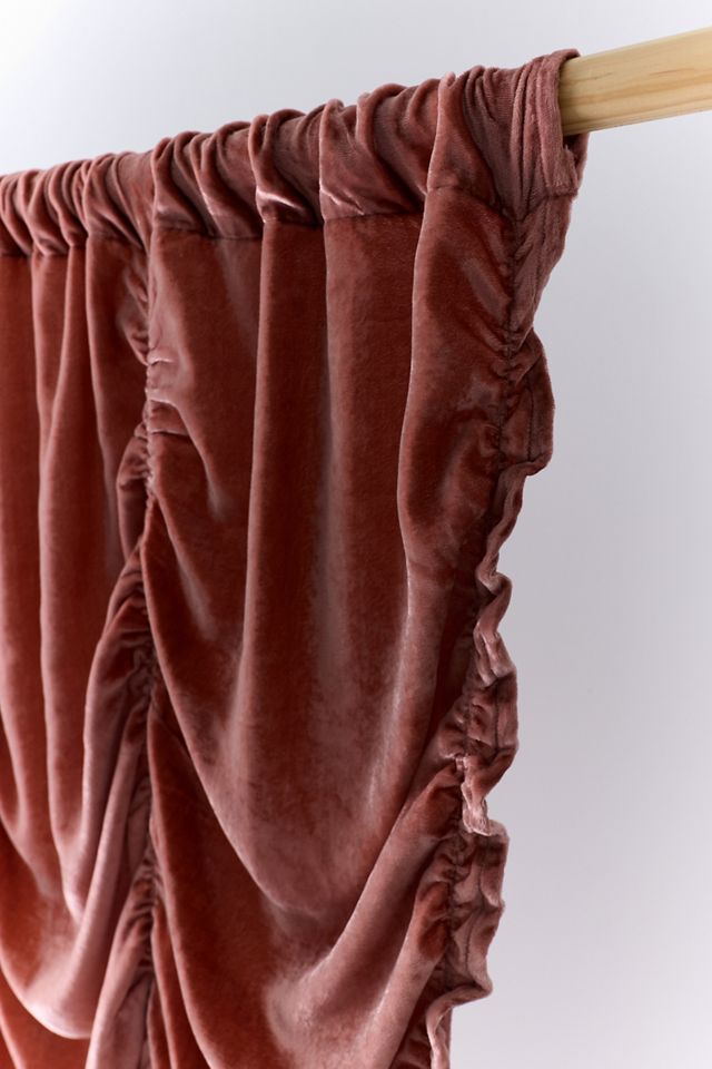 Velvet Ruched Window Panel #3