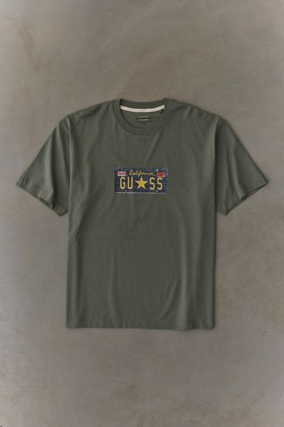 GUESS JEANS License Plate Graphic Oversized Tee