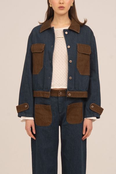 Carmen Says Backstreet Blue and Brown Denim Jacket