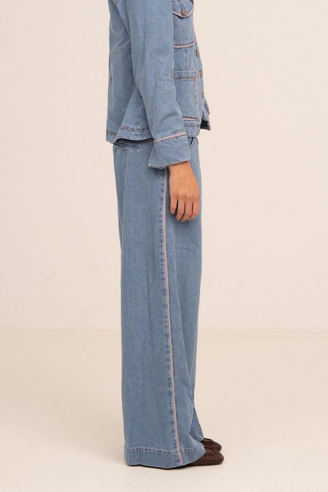 Carmen Says Flash Denim Wide Leg Denim Pants #2