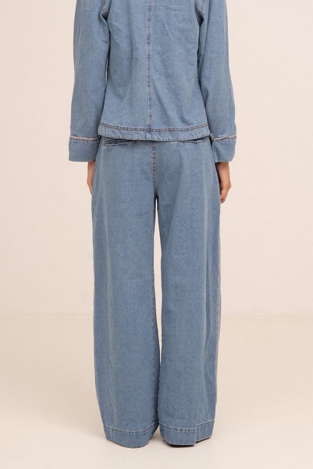 Carmen Says Flash Denim Wide Leg Denim Pants #3