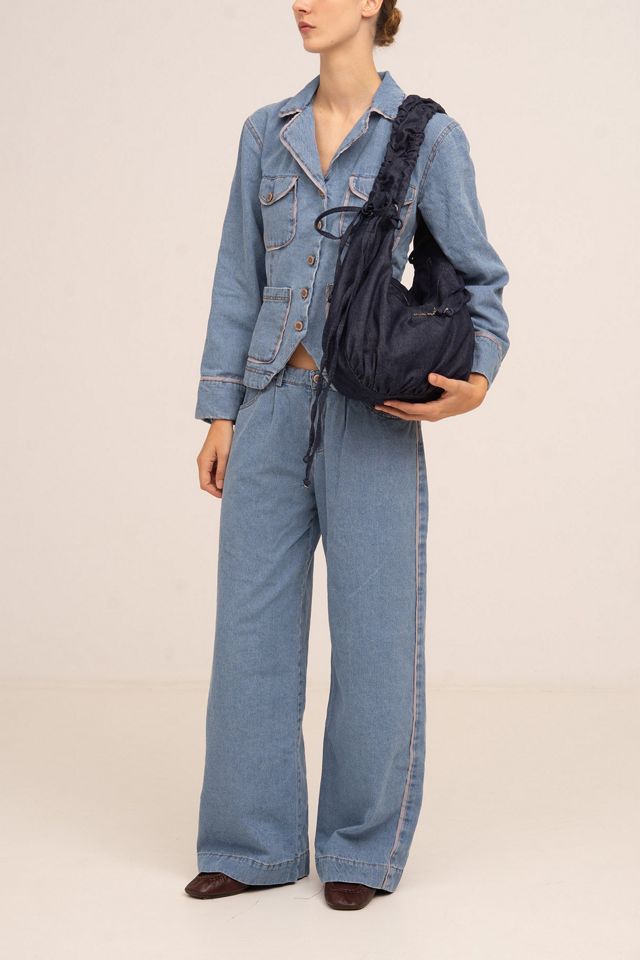 Carmen Says Flash Denim Wide Leg Denim Pants #4
