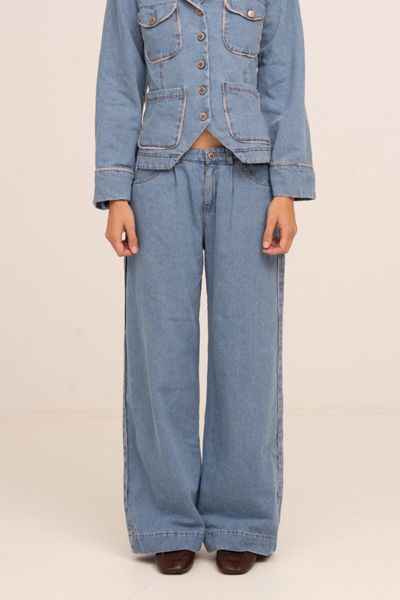 Carmen Says Flash Denim Wide Leg Denim Pants
