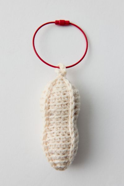 Crochet Peanut Keychain