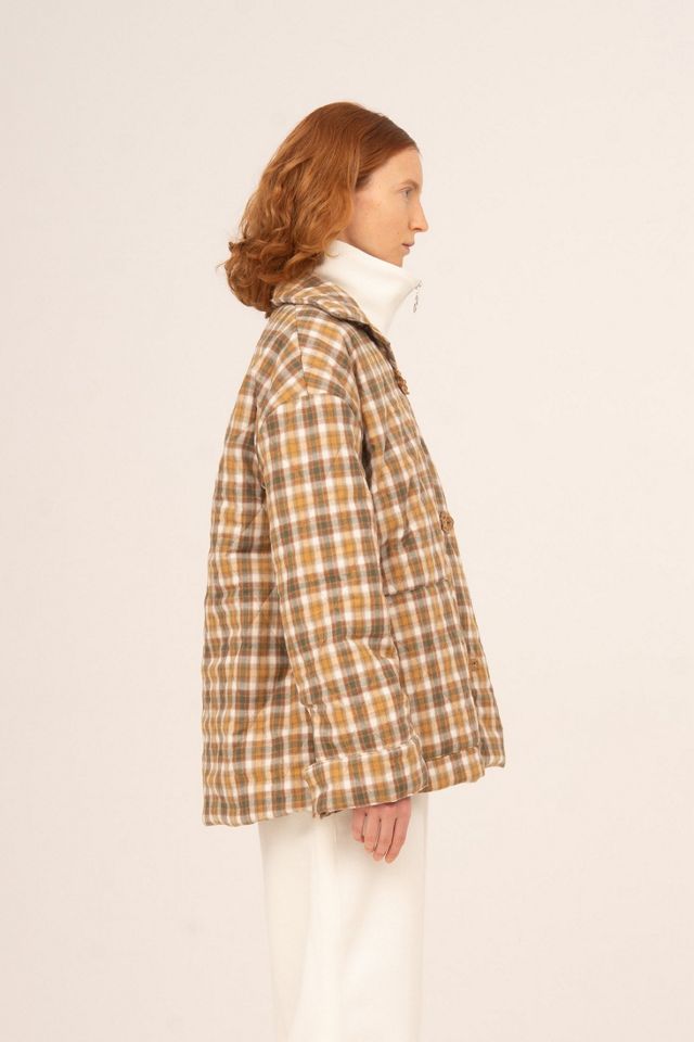 Carmen Says Willow Plaid Puffer Jacket #2