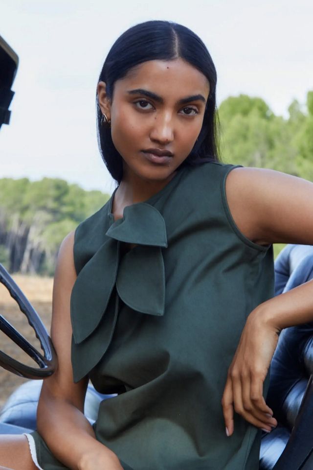 Carmen Says Ivy Green Sleeveless Mini Dress #3