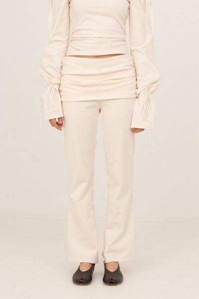 Carmen Says Angelic White Jersey Pants