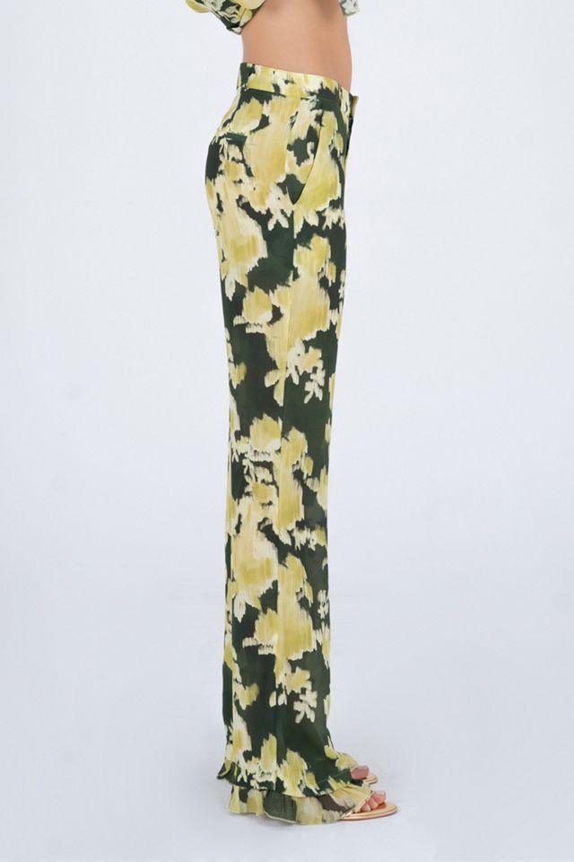 Carmen Says Lime Lagoon Flower Print Pants #3
