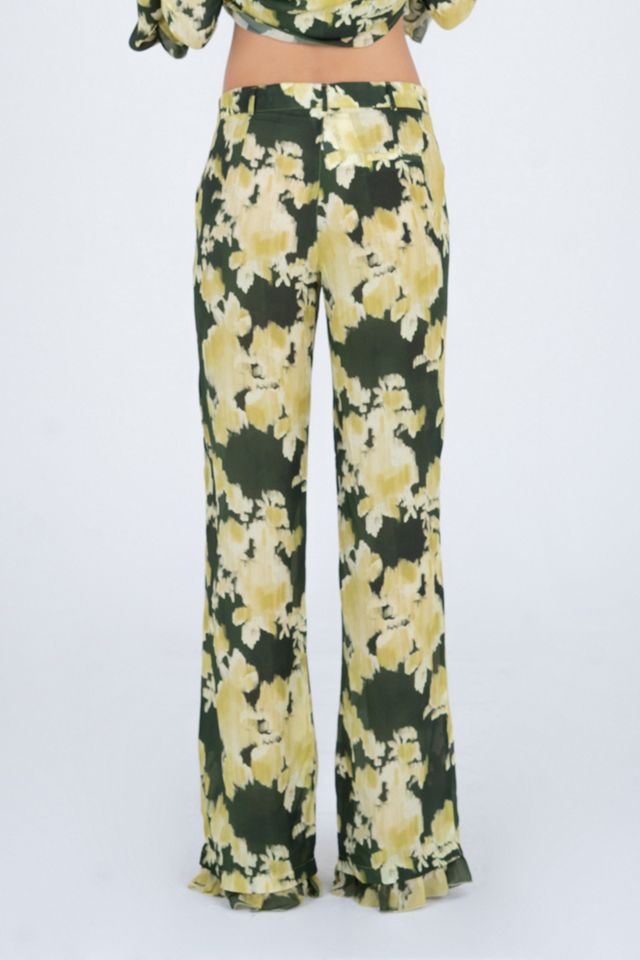 Carmen Says Lime Lagoon Flower Print Pants #4
