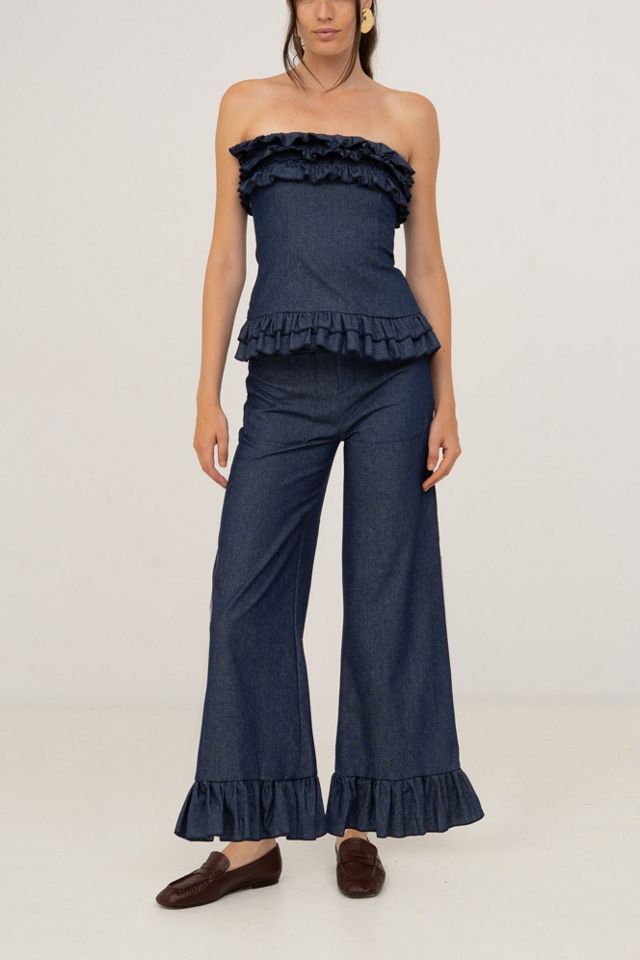 Carmen Says Blue Denim Noctis Top #1