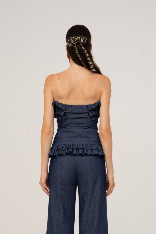 Carmen Says Blue Denim Noctis Top #3